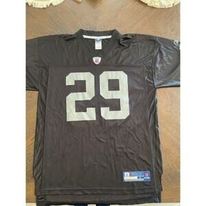 Mens NFL Raiders Bush 29 Mesh Jersey Size Large